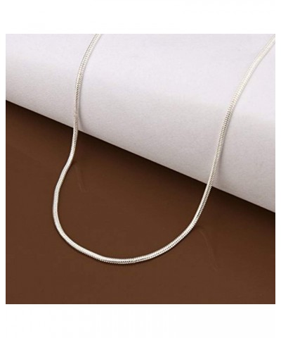 Fashion Jewelry 925 Sterling Silver Italian 2mm Snake Chain Crafted Necklace (22 Inches) 16 Inches $10.07 Necklaces