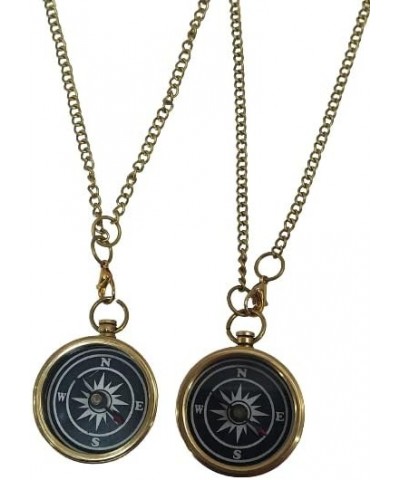 Your Tommy Your Tubbo Brass Compass Necklace Pair - Love Pendent Compass Locket $7.68 Necklaces