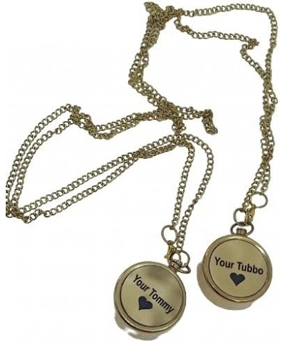 Your Tommy Your Tubbo Brass Compass Necklace Pair - Love Pendent Compass Locket $7.68 Necklaces