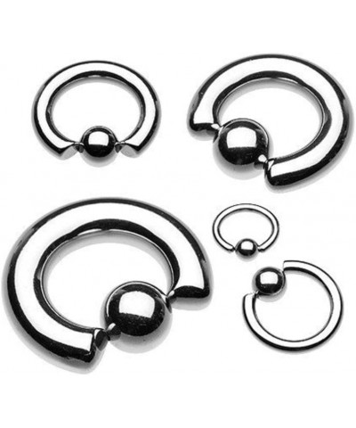 Basic Steel Captive Bead Ring 316L Surgical Steel (Sold Individually) 6g 16mm (8mm Ball) Silver $8.95 Body Jewelry