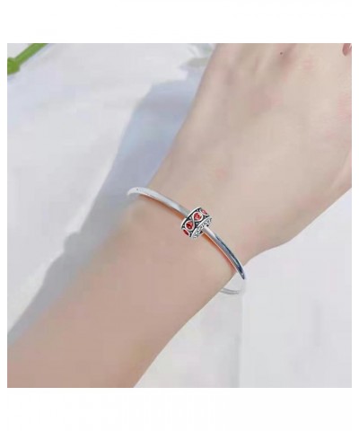 Infinity Heart Love Crystal Charm Compatible With Pandora Charms Bracelets Red $8.62 Bracelets