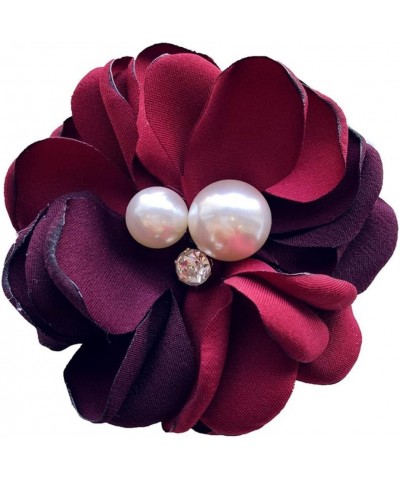 Pink Daisy Flower Pearl Safety Brooch Pins for Women,Rose Flowers Hairpin Headpieces,Brooch Pins Shawl Clips for Women Girls ...