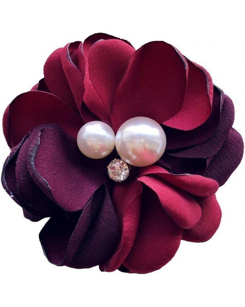 Pink Daisy Flower Pearl Safety Brooch Pins for Women,Rose Flowers Hairpin Headpieces,Brooch Pins Shawl Clips for Women Girls ...