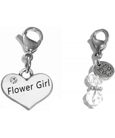 Clip On Charm, Build Your Own Bracelet, Bag, Purse, Handbag, Message, Inspirational, Keychain, Zipper Pull, Jewelry Flower Gi...