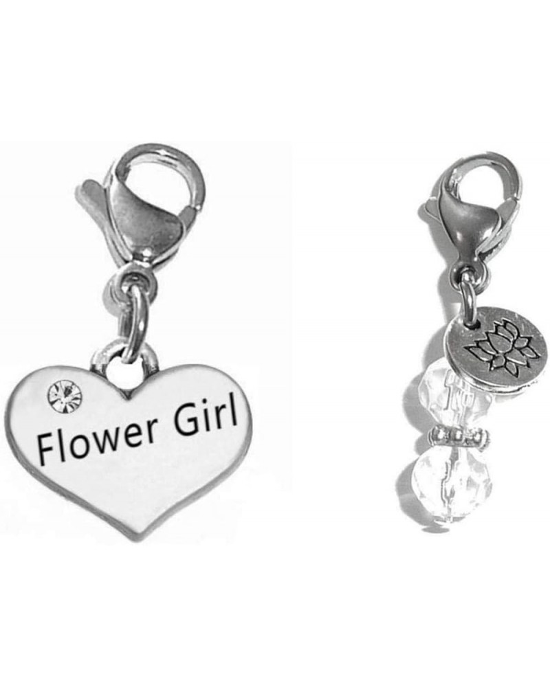 Clip On Charm, Build Your Own Bracelet, Bag, Purse, Handbag, Message, Inspirational, Keychain, Zipper Pull, Jewelry Flower Gi...