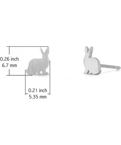 Jewelry Sterling Silver Bunny Rabbit Stud Earrings $13.43 Earrings