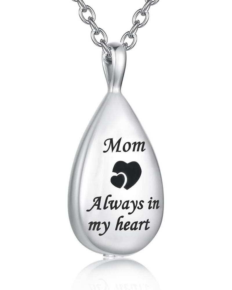 Cremation Urn Necklace for Ashes Urn Jewelry Always in My Heart Memorial Pendant with Fill Kit Mom $9.85 Necklaces