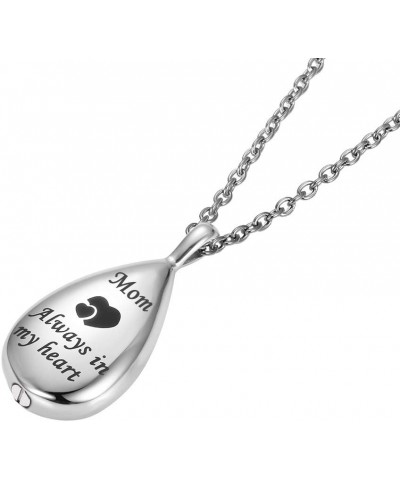 Cremation Urn Necklace for Ashes Urn Jewelry Always in My Heart Memorial Pendant with Fill Kit Mom $9.85 Necklaces