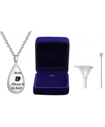 Cremation Urn Necklace for Ashes Urn Jewelry Always in My Heart Memorial Pendant with Fill Kit Mom $9.85 Necklaces