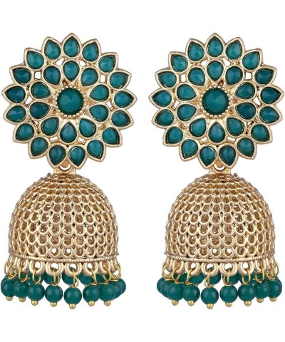 Ethnic Festive Wedding Party Wear Drop Dangle Earrings Indian Traditional Bollywood Fashion Jewelry for Women Green 1 $13.72 ...