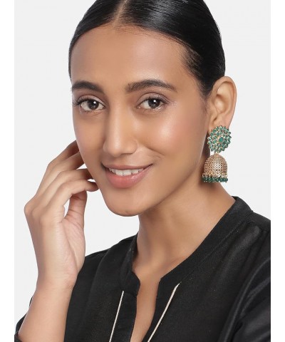 Ethnic Festive Wedding Party Wear Drop Dangle Earrings Indian Traditional Bollywood Fashion Jewelry for Women Green 1 $13.72 ...