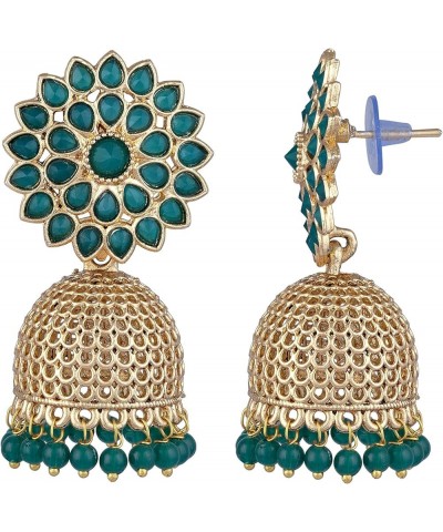 Ethnic Festive Wedding Party Wear Drop Dangle Earrings Indian Traditional Bollywood Fashion Jewelry for Women Green 1 $13.72 ...