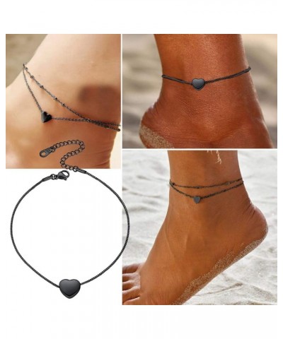 Resizable Anklet Chain for Women Girls Summer Beach Barefoot Jewelry Stainless Steel/18K Gold/S925 Sterling Silver Figaro/Whe...