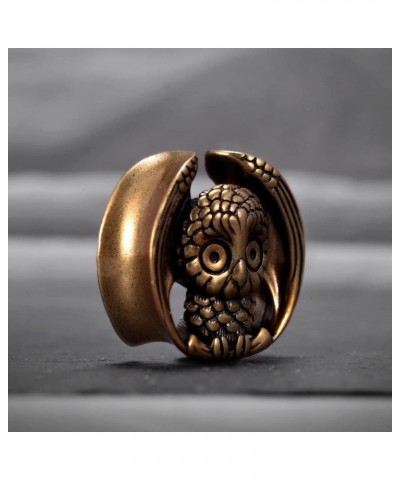 2PCS Owl Saddle Ear Gauges Tunnels Opening Ear Plugs Expander Earrings Stretcher Fashion Body Piercing Jewelry 0g-1"(8mm-25mm...