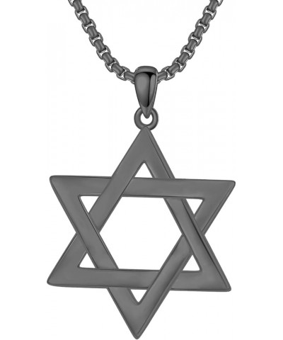 Classic Star of David/Evil Eye Horus Necklace S925 Sterling Silver Jewish Necklace for Men Women White Silver/Gold Plated Hex...