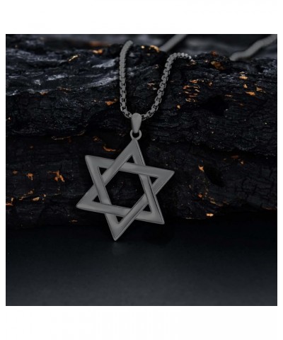 Classic Star of David/Evil Eye Horus Necklace S925 Sterling Silver Jewish Necklace for Men Women White Silver/Gold Plated Hex...