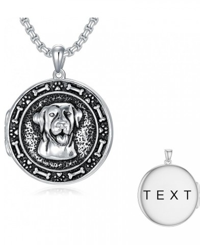 925 Sterling Silver Pet Dog Locket That Holds Pictures Photo Pendant Necklace Patron Amulet Personalized Locket Necklace Gift...