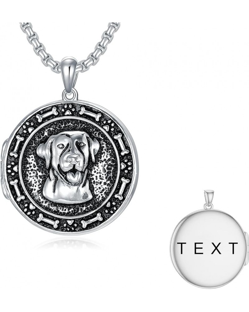 925 Sterling Silver Pet Dog Locket That Holds Pictures Photo Pendant Necklace Patron Amulet Personalized Locket Necklace Gift...