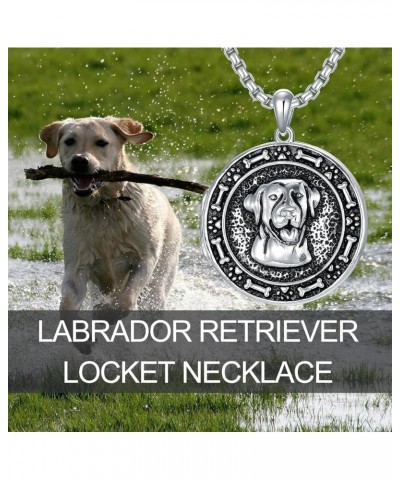 925 Sterling Silver Pet Dog Locket That Holds Pictures Photo Pendant Necklace Patron Amulet Personalized Locket Necklace Gift...