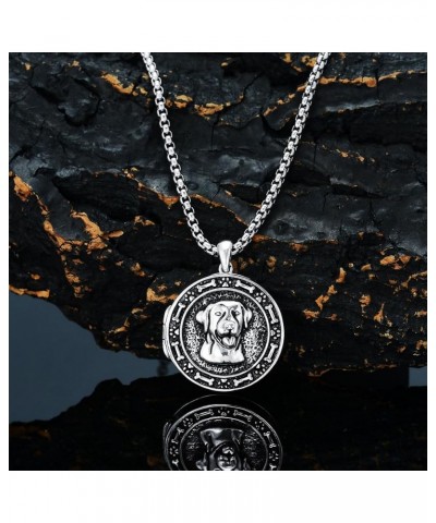 925 Sterling Silver Pet Dog Locket That Holds Pictures Photo Pendant Necklace Patron Amulet Personalized Locket Necklace Gift...