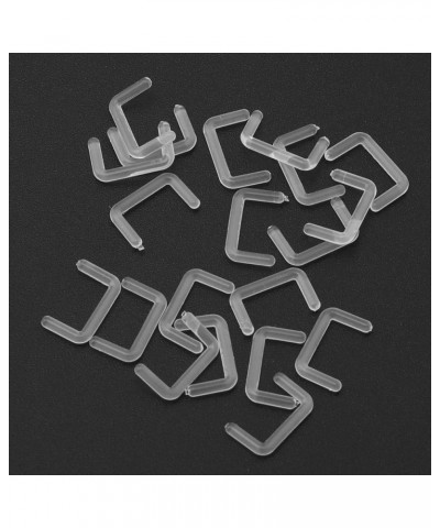 20pcs 14G 16G Clear Bioflex Septum Rings Retainers Flexible Acrylic Nose Ring Retainer U-Shaped Piercing Hider Body Jewelry 1...