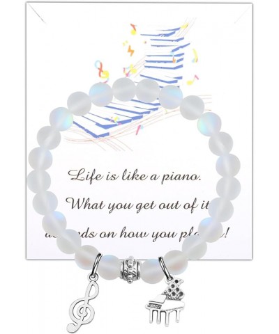 Piano Inspirational Gifts Piano Music Notes Bracelet Music Themed Jewelry for Music Lovers Pianist Music Necklace PianoMusicN...