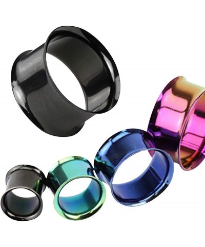 Double Flared Tunnel Plug Titanium IP Over 316L Surgical Steel 5/8" (16mm), Black $10.39 Body Jewelry