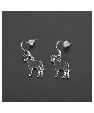 Okapis Earring Cute Okapi Lover Gift Forest Griaffe Zebra Giraffe Gift Okapis Jewelry Okapis Earring $10.56 Earrings