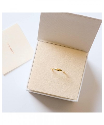 Dainty Gold Stacking Ring | 18K Gold Plated Sterling Silver | Womens Minimal Stackable Ring Slim Bands Signet $10.73 Rings