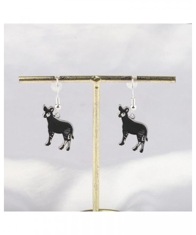 Okapis Earring Cute Okapi Lover Gift Forest Griaffe Zebra Giraffe Gift Okapis Jewelry Okapis Earring $10.56 Earrings