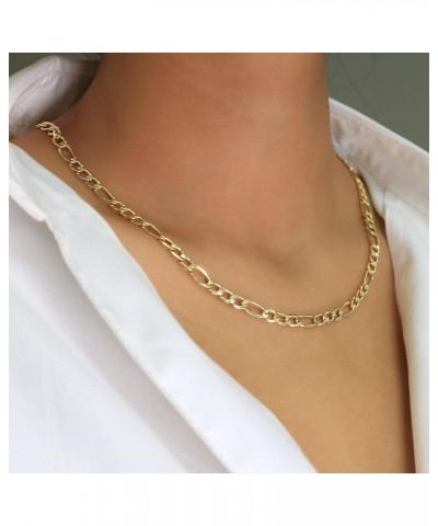 10k Yellow Gold 4.5mm Figaro Chain Link Pendant Necklace, Mens Womens Jewelry 16" 18" 20" 22" 24" 26" 28" 30 24 $172.12 Neckl...