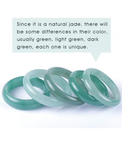 Jade Bracelet for Womens Simple Style Natural Green Jade Bangle Handmade Crafts Medium Size: 60mm-62mm Inner Diameter $26.61 ...