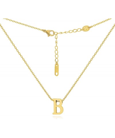 Stainless Steel 18K Gold Plated Personalized Letter Dainty Initial Necklace Jewelry for Women B $9.66 Necklaces