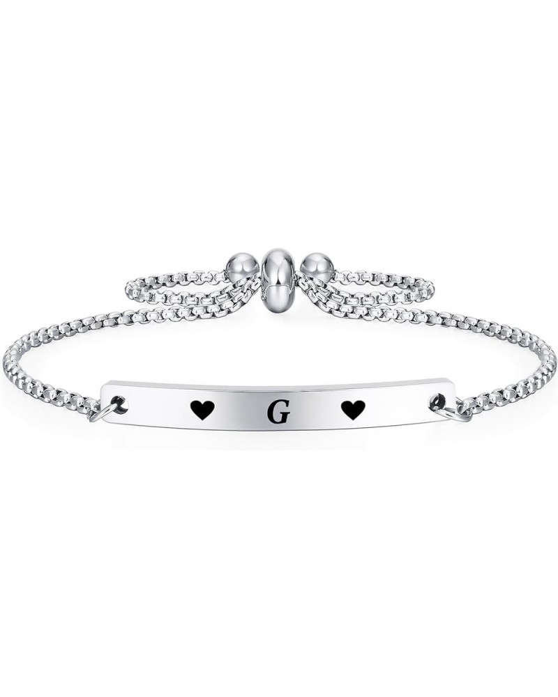 Women Bracelet Gifts for Girlfriend Wife Friend Female Girl 26 Initial Letter Love Bracelet for Her Jewelry Love G $10.43 Bra...