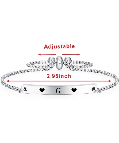 Women Bracelet Gifts for Girlfriend Wife Friend Female Girl 26 Initial Letter Love Bracelet for Her Jewelry Love G $10.43 Bra...