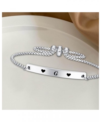 Women Bracelet Gifts for Girlfriend Wife Friend Female Girl 26 Initial Letter Love Bracelet for Her Jewelry Love G $10.43 Bra...