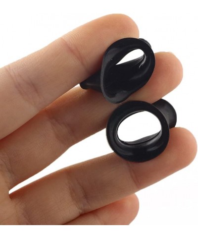 Pair 15/16" (24MM) CLEAR SILICONE FLAT FLARE TUNNELS Double Flare Gauges Thin Soft Flexible Flesh Plugs (2pcs) $5.58 Body Jew...