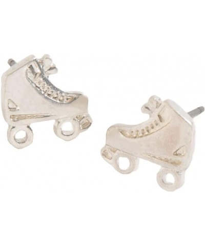 Howard's Stud Buds Roller Skate Stud Earrings for Women Silver $8.16 Earrings