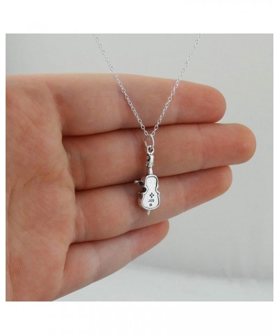 Sterling Silver Musical Instrument Charm Pendant Necklaces for Women CELLO $16.52 Necklaces