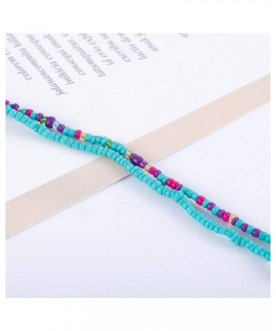 Boho Waist Chain Body bead Belly Chains African Body Jewelry Bikini Chains Colorful for women and Girls colorful-blue $6.97 B...