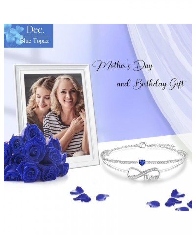 ???????? ???????? for Mom Birthday ???? ??? ??? from Daughter Son Birthstone Bracelets for Women Mother Mama Bonus Mom Stepmo...