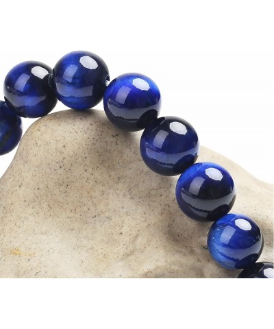 Natural Healing Gemstone Bracelet, 8mm Semi Precious Stone Bracelet for Men Women, Stress Relief Crystal Jewelry Lapis Lazuli...