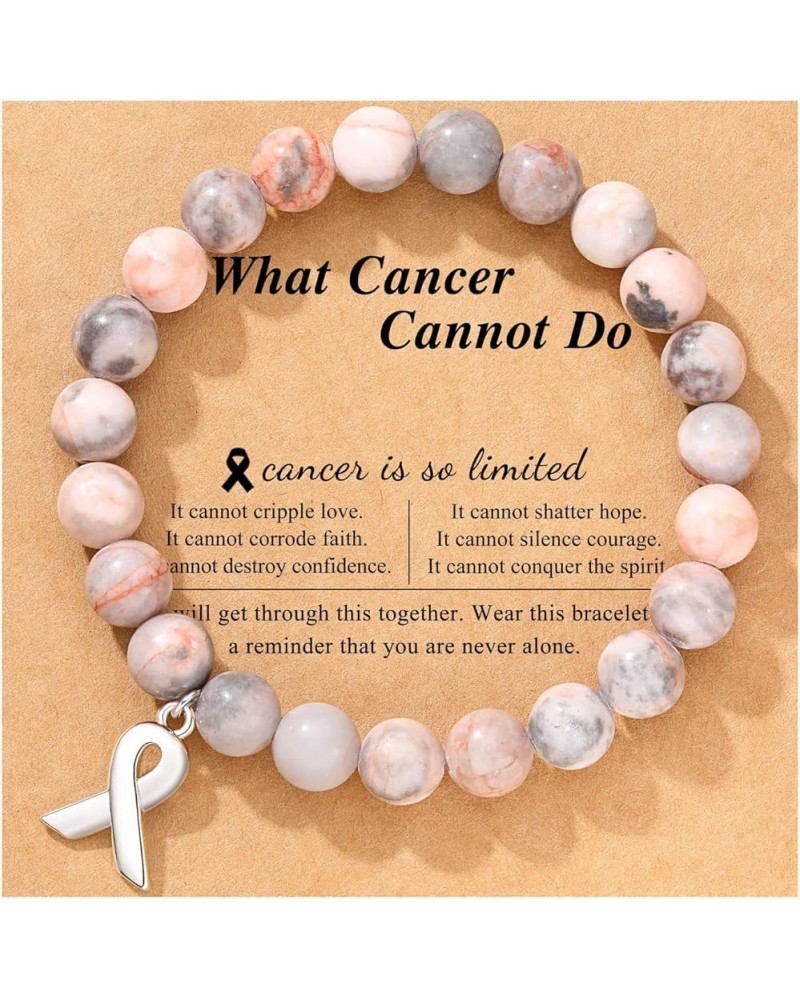 Breast Cancer Gifts Inspirational Bracelets for Women Girls Pink $10.99 Bracelets