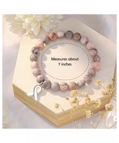 Breast Cancer Gifts Inspirational Bracelets for Women Girls Pink $10.99 Bracelets