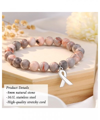 Breast Cancer Gifts Inspirational Bracelets for Women Girls Pink $10.99 Bracelets