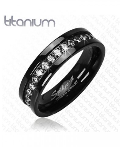 His and Her 3 Piece Black Stainless Steel and Titanium Wedding Engagement Ring Band Set Size Women's 09 Men's 12 $21.03 Sets