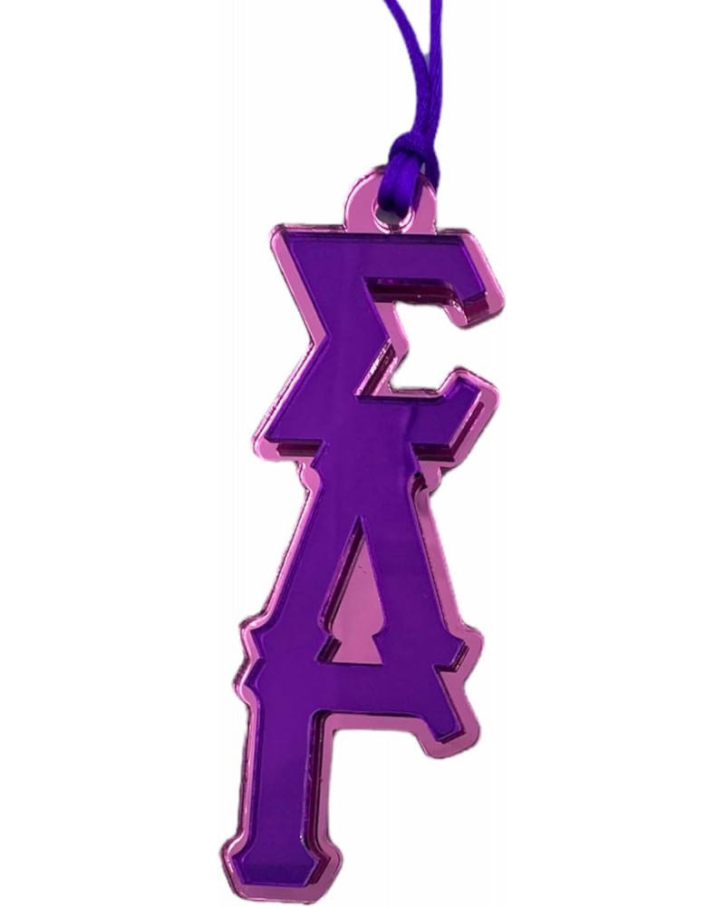 Sigma Lambda Gamma Acrylic Tiki, Purple, Shocking Pink $9.60 Necklaces