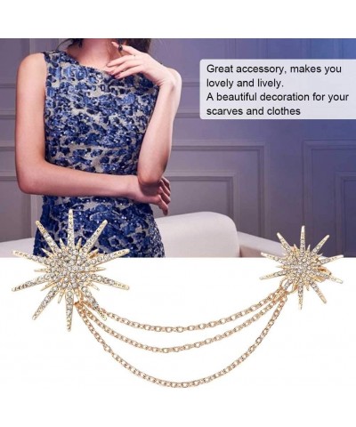 Brooch、Exaggerated Brooch、Brooch Pin、Women Brooch、Women Brooch Pin、brooches for Fashion Snowflake Shaped Brooch Alloy Tassel ...