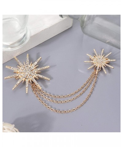 Brooch、Exaggerated Brooch、Brooch Pin、Women Brooch、Women Brooch Pin、brooches for Fashion Snowflake Shaped Brooch Alloy Tassel ...