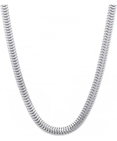 1mm-4mm Solid .925 Sterling Silver Round Snake Chain Necklace or Bracelet 24 Inches 4mm Necklace $29.00 Necklaces